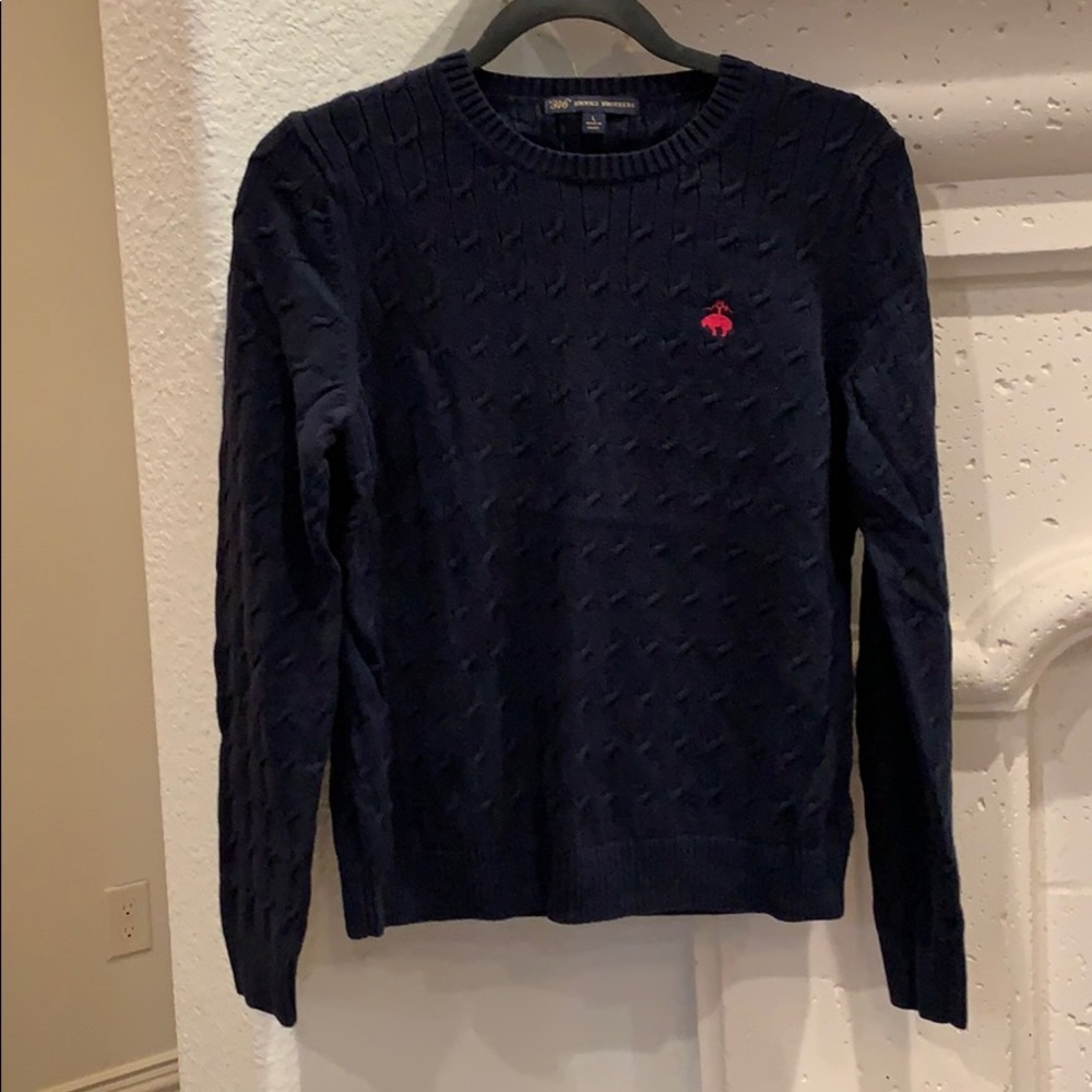 Brooks Brothers cable knit sweater size L